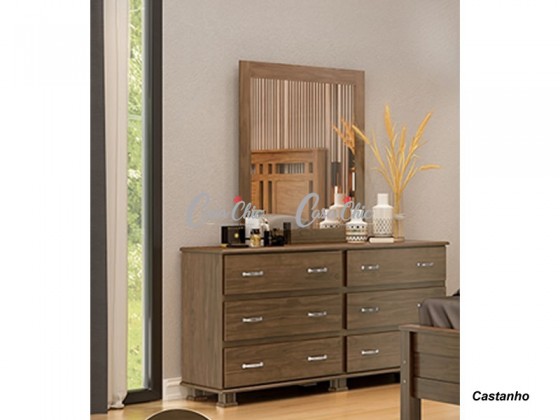 Comoda Penteadeira Isabella 06 Gavetas